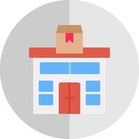 Parcel Post Flat Scale Icon Design vector