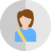 Passenger Flat Scale Icon Design vector