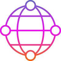 Internet Line Gradient Icon Design vector