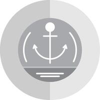 Anchor Flat Scale Icon Design vector