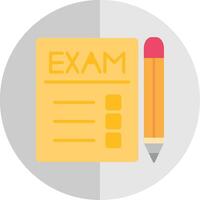 Exams Flat Scale Icon Design vector