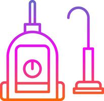 Vacuum Cleaner Line Gradient Icon Design vector