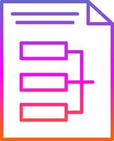 Infographic Line Gradient Icon Design vector
