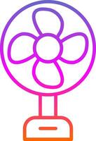 Fan Line Gradient Icon Design vector