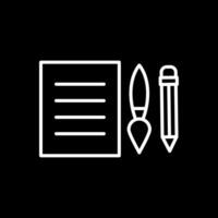 Edit Tools Line Inverted Icon Design vector