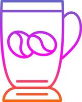 Coffee Cup Line Gradient Icon Design vector