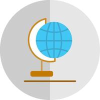 Globe Flat Scale Icon Design vector