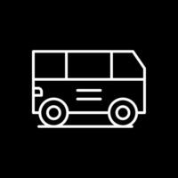 Van Line Inverted Icon Design vector