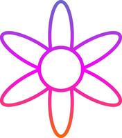 Amaryllis Line Gradient Icon Design vector