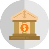 Bank Account Flat Scale Icon Design vector