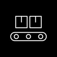 Conveyor Belt Line Inverted Icon Design vector