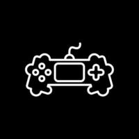 Game Line Inverted Icon Design vector