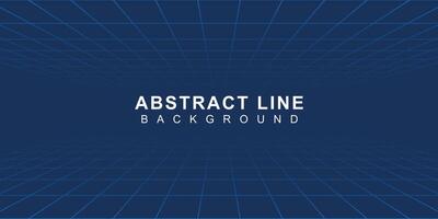 Abstract Blue Grid Line Background vector