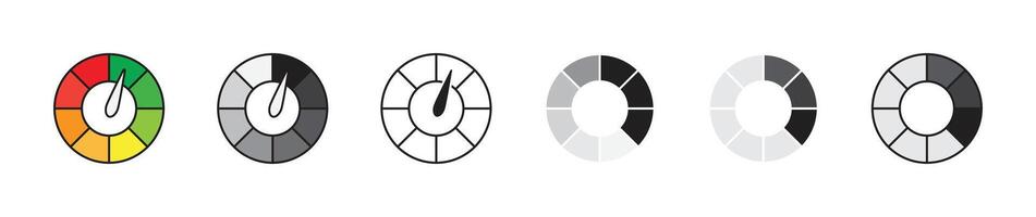 Loading Circle Progress Parameter Icon vector