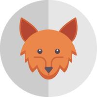 raro animales plano escala icono diseño vector