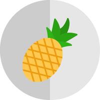 Pineapple Flat Scale Icon Design vector