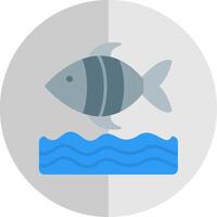 mar vida plano escala icono diseño vector