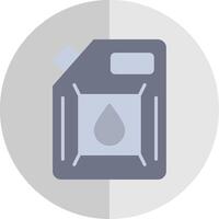 Biodiesel Engine Flat Scale Icon Design vector