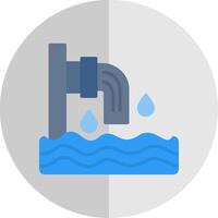 Sewer Flat Scale Icon Design vector