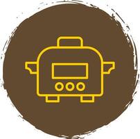 Slow Cooker Line Gradient Icon Design vector