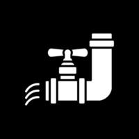 Water Supply Glyph Inverted Icon Design vector