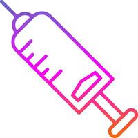 Injection Line Gradient Icon Design vector