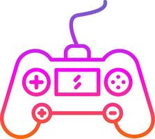 Gaming Console Line Gradient Icon Design vector