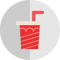 Soda Drink Flat Scale Icon Design vector