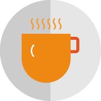 Hot Beverage Flat Scale Icon Design vector