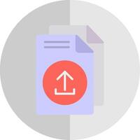 Upload Flat Scale Icon Design vector