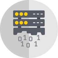 Data Loss Flat Scale Icon Design vector