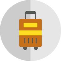 Luggage Flat Scale Icon Design vector