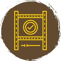 Movie Line Gradient Icon Design vector