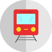 Train Flat Scale Icon Design vector