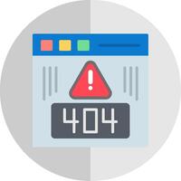 Error Flat Scale Icon Design vector