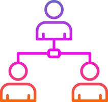 Business Line Gradient Icon Design vector