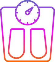 Scales Line Gradient Icon Design vector