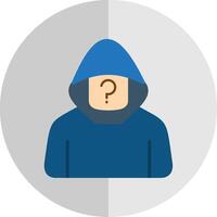 Anonymity Flat Scale Icon Design vector