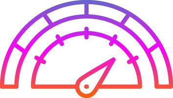 Gauge Line Gradient Icon Design vector