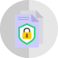 Privacy Policy Flat Scale Icon Design vector