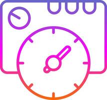 Thermostat Line Gradient Icon Design vector