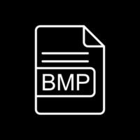 BMP File Format Line Inverted Icon Design vector