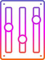 Music Adjust Line Gradient Icon Design vector