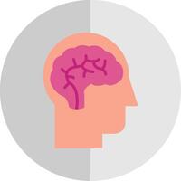 neurología plano escala icono diseño vector