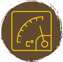 Gauge Line Gradient Icon Design vector