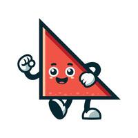 Triangle Cartoon Character vector