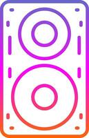 Speaker Line Gradient Icon Design vector