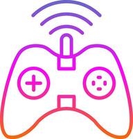 Gaming Line Gradient Icon Design vector