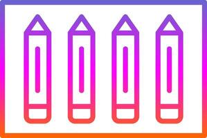 Pencil Line Gradient Icon Design vector