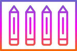 Pencil Line Gradient Icon Design vector